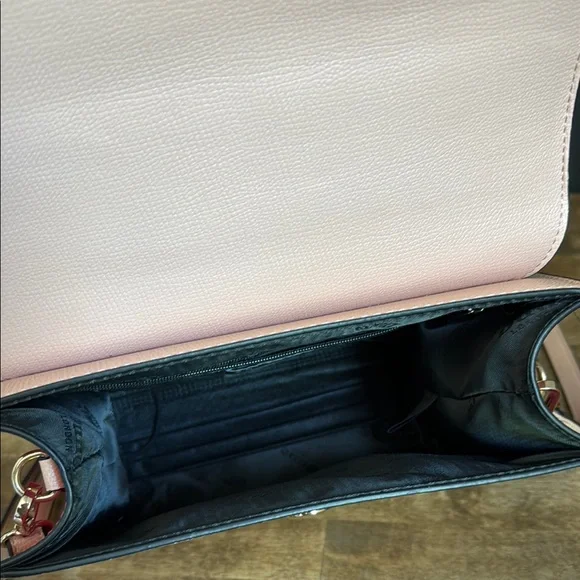 Dune London Pink and Cream Women's Purse with Crossbody Strap - Picture 7 of 9